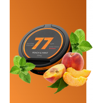 Woreczki nikotynowe 77 Dark Series Peach & Mint 20 mg