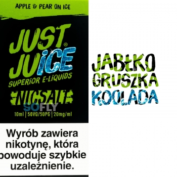 Just Juice Nicsalt Apple & Pear On Ice 20 mg 10 ml