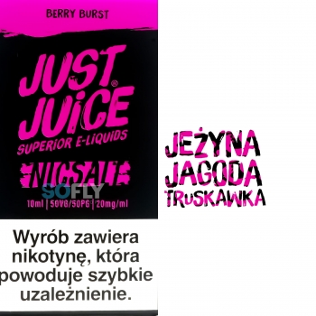 Just Juice Nicsalt Berry Burst 20 mg 10 ml